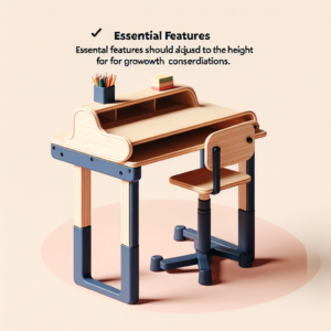초등학생 책상 추천, 성장 고려한 높이 조절 기능 필수