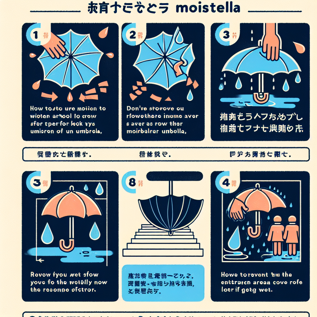 우산 물기 제거 팁, 현관 젖은 바닥 방지까지 해결