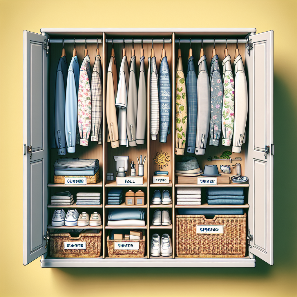 옷장 내부 청소 루틴, 계절마다 필요한 관리 포인트
