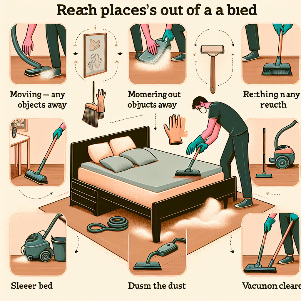 침대 밑 먼지 제거법, 손 안 닿는 곳까지 완벽하게 청소하는 법