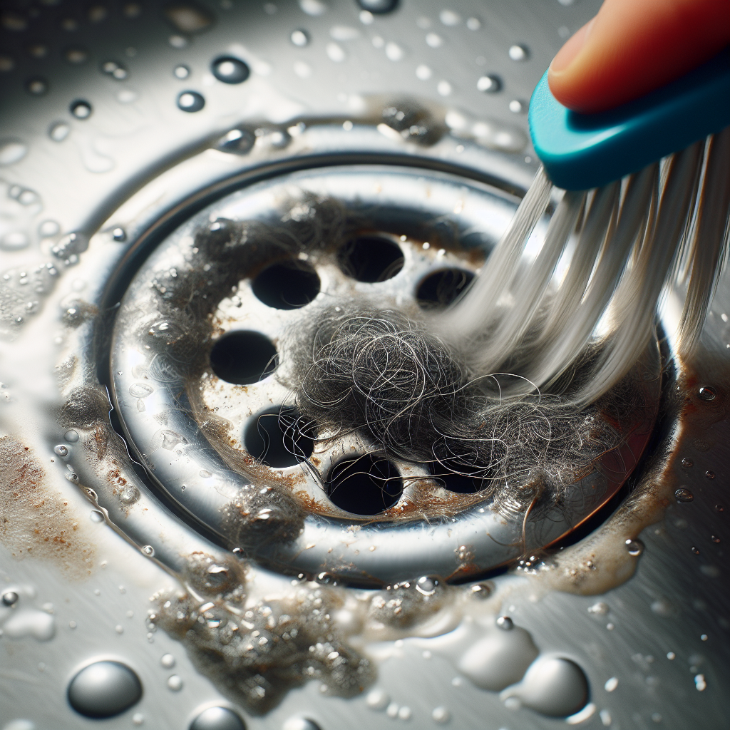 욕실 배수구 뚜껑 청소, 물때와 머리카락 한 번에 해결
