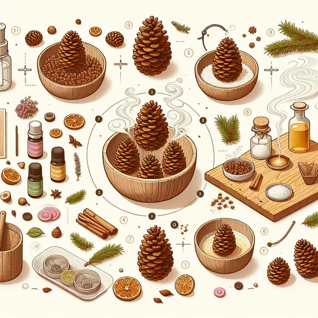 솔방울 방향제 만들기, 천연 재료로 향 오래가는 습관