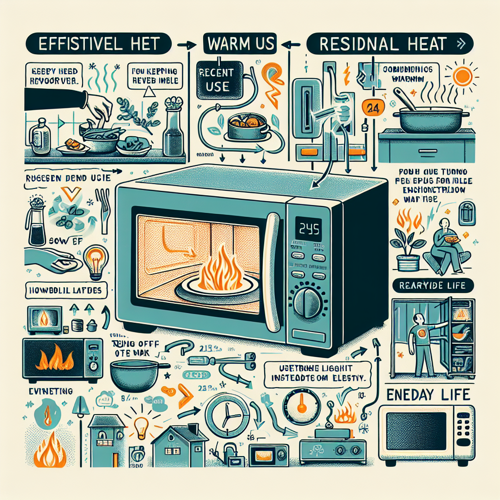 전자레인지 잔열 활용법, 전기 절약하는 생활 습관