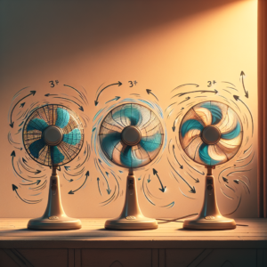 선풍기 바람 방향, 시원함이 달라지는 각도