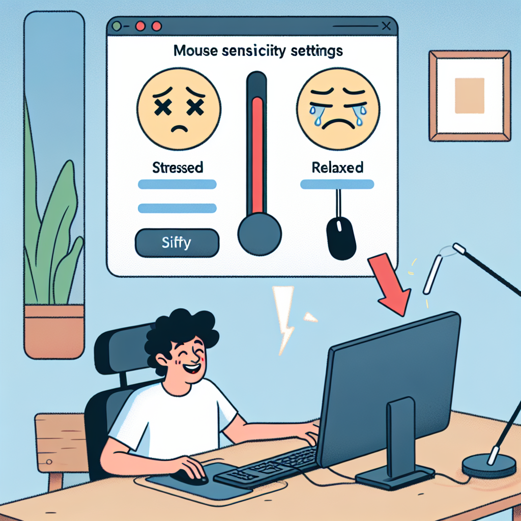 마우스 감도 설정, 작업 스트레스 줄어드는 이유
