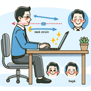 노트북 화면 각도, 목 통증 줄어드는 기준 노트북 화면 각도, 목 통증 줄어드는 기준