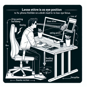 휴대폰 거치 위치, 눈 피로 덜 쌓이는 이유