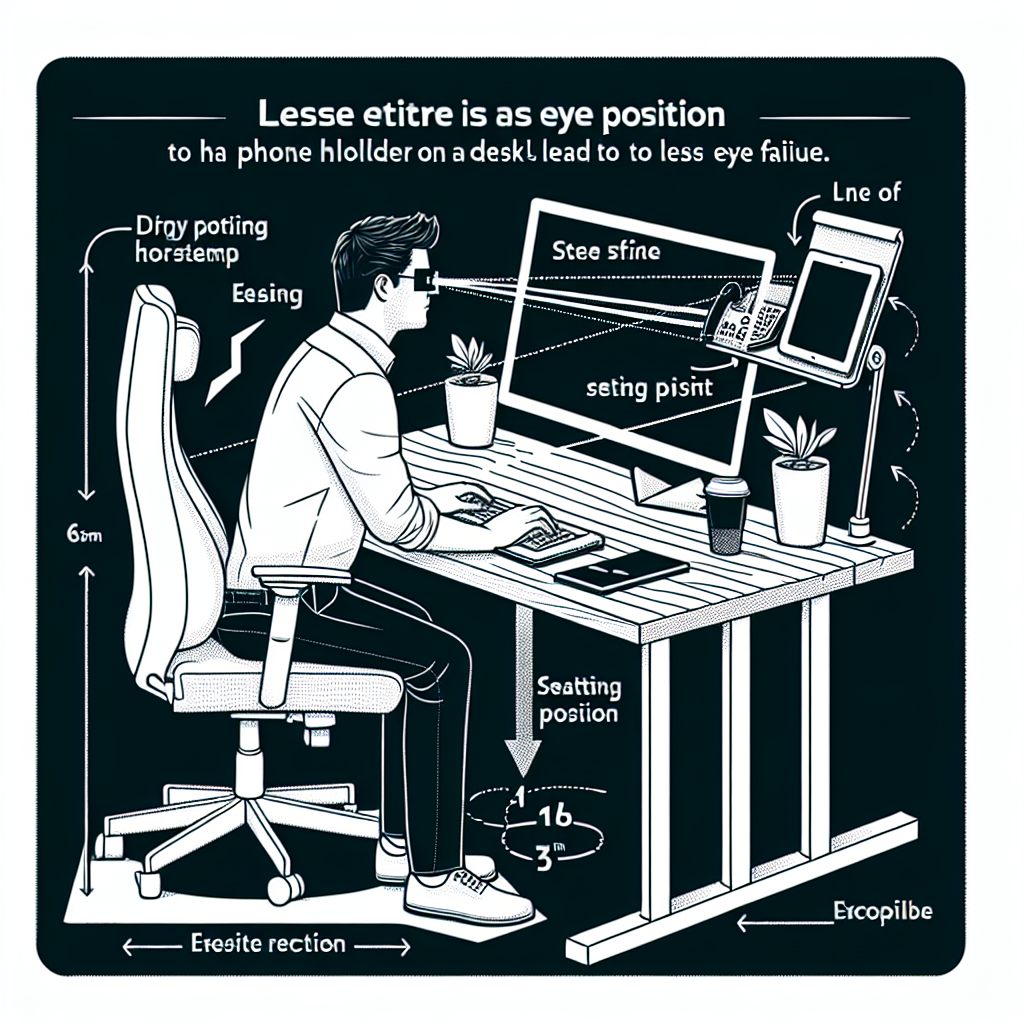휴대폰 거치 위치, 눈 피로 덜 쌓이는 이유