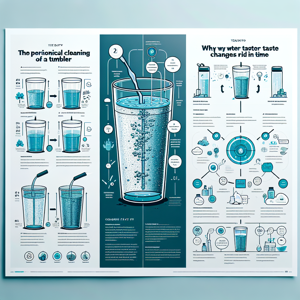 텀블러 세척 주기, 물 맛 달라지는 이유