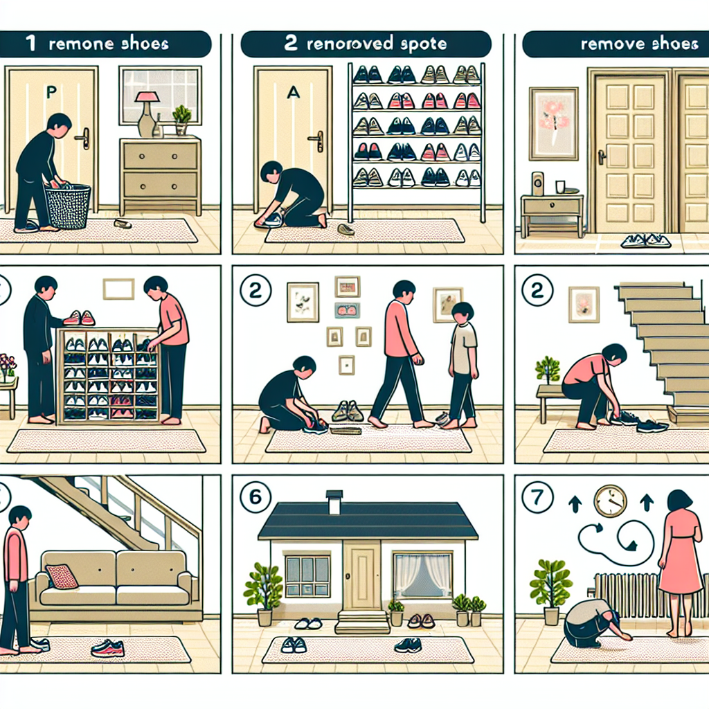 신발 신고 벗는 위치 고정, 집 정돈 유지되는 이유