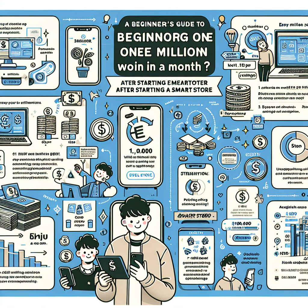 스마트스토어 창업, 초보가 1달 만에 100만 원 버는 비법