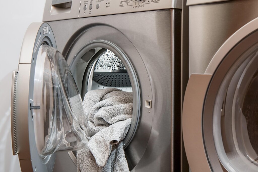 washing machine detergent drawer with mold and residue buildup