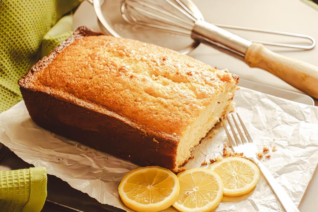 baking soda coffee grounds lemon in small bowl kitchen
