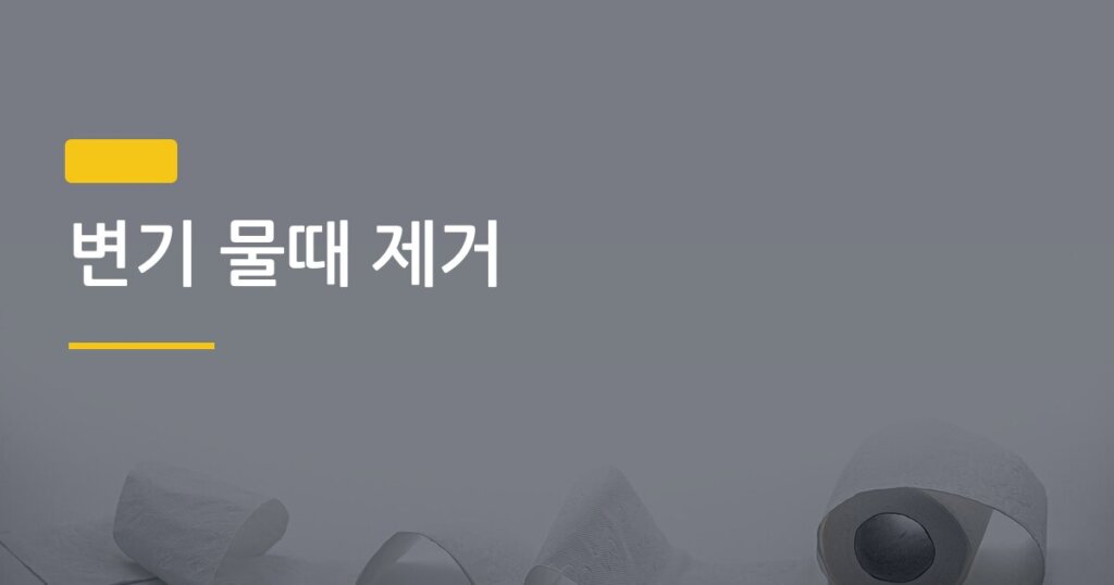 변기 물때 제거, 힘 빼고 해결하는 가장 쉬운 방법 3가지