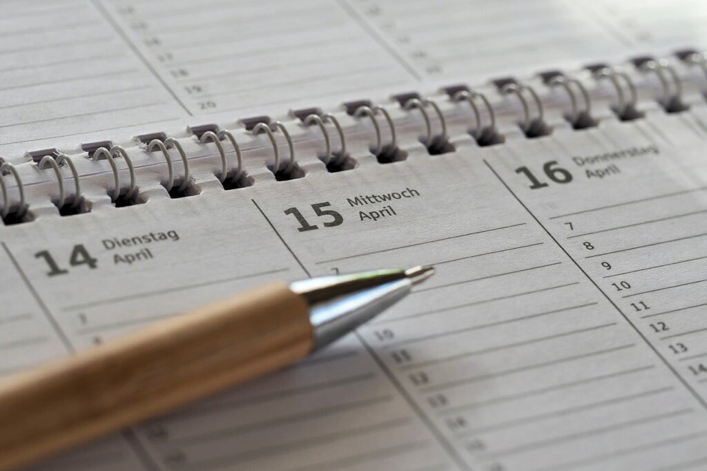 cleaning schedule chart for kimchi refrigerator on paper